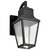 Satco | 60-8131 | Lawrence 1 Light Small Wall Lantern Matte Black Clear Seeded