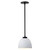 Satco | 60-8012 | Collins 8" Mini Pendant Ceramic/Silver Accents