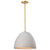 Satco | 60-8003 | Collins 14" Pendant Ceramic with Gold Accents