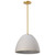 Satco | 60-8003 | Collins 14" Pendant Ceramic with Gold Accents