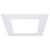 Satco | S13553 | 10-Inch Flat Goof Ring for Commercial Downlights Square White Finish
