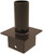 Keystone KT-PMTT-4SQ-SV Pole Mount Single 2 3/8" Tenon, Top Mount Vertical for 4" Square Pole, Bronze