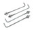 Keystone KT-ABOLT-5SQ-K1 1in x 36in Galvanized Anchor Bolts and Custom Anchor Bolt Template