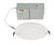 Keystone KT-WDLED13-6A-9CSF-FDIM 6 in LED Canless Wafer Downlight, 13W, 2700/3000/3500/4000/5000K, Dimmable, 120V