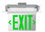 Keystone KT-EX-EL2-WH3GL-UU LED Exit Sign, GreenK, 120-277V
