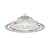 Keystone KT-RHLED240PS-13C-8CSB-VDIM-W/G2 13 in Round LED Round UFO High Bay, 240/200/150W Selectable, 3000/4000/5000K, Dimmable, 120-277V
