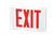 Fulham FHEX21WREM FireHorse Emergency Exit Sign, Thin Profile LED, White housing, Red Letters, Battery Backup
