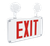 Fulham FHEC34R FireHorse Exit and Emergency Light Combo, Wet Location, Red Letters