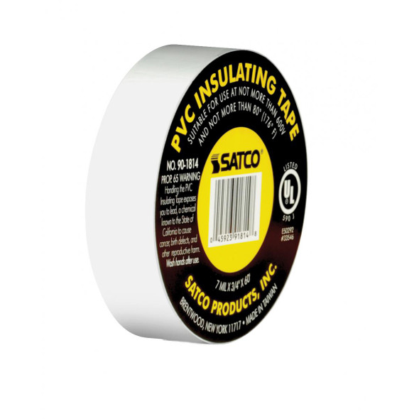 Satco | WHITE ELEC TAPE 60 FT. 3/4" | 90-1814