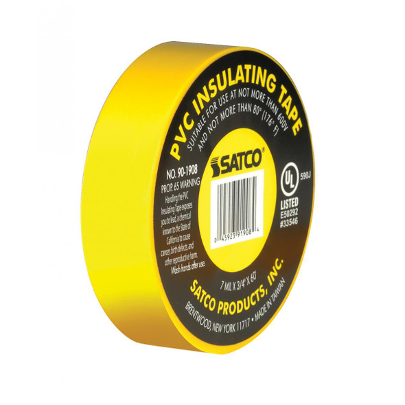 Satco | YELLOW ELEC TAPE 60 FT. 3/4" | 90-1908