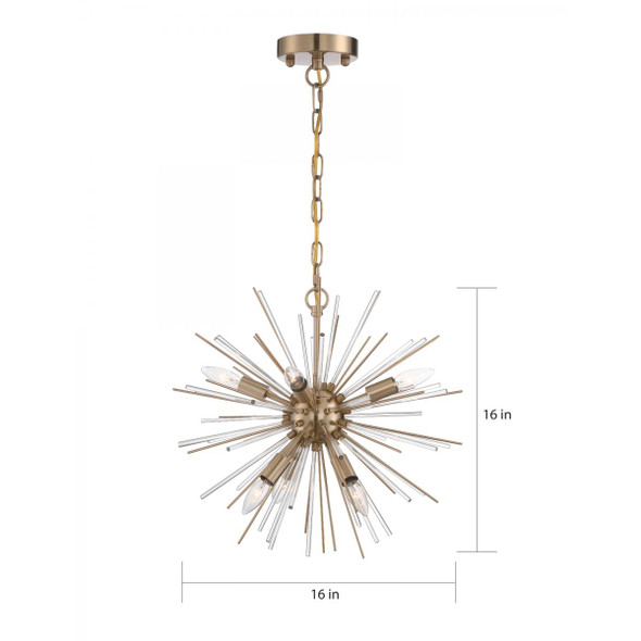 Satco | Cirrus 6 Light Chandelier | 60-6992