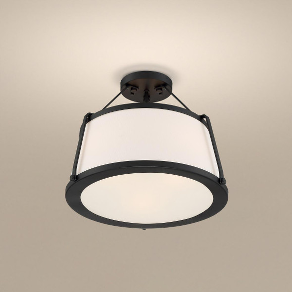Satco | Cutty 3Lt Semi Flush | 60-6998