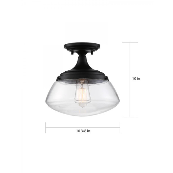 Satco | Kew 1 Light Semi Flush | 60-6799