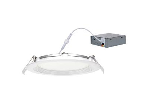 Maxlite | 6" Slim Downlight BAFFE Style Round 12W 90CRI 2700/3000/3500/4000/5000 White; IC Rated | SDBR6129CSW