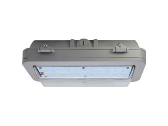 Maxlite | Hazardous Location Wall Pack; 43W; 120-277V; Wide Dist.; 4000K; Clear Lens; Grey; Class I Division 2 | HL-WP43U40