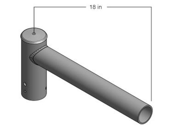 Maxlite | Tenon Top Spoke Brackets; 2-3/8"; Steel; 1 Arm; Bronze | PL-SB190-B