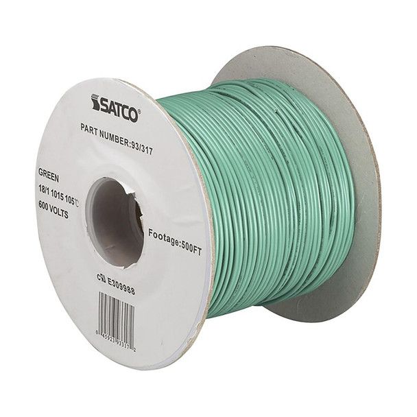 Satco | GREEN 18/1 UL 1015 500 FT | 93-317