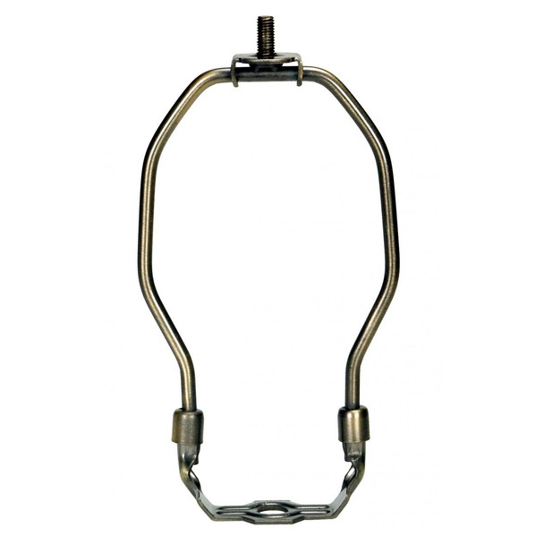 Satco | 7" ANT BRASS HD HARP | 90-2265