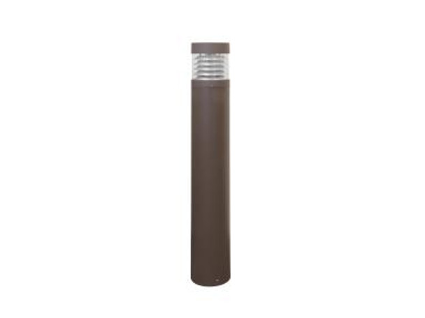Maxlite | Pathmax Slim Bollard; Round Flat Top Bollard - 22W; 120-277V; CCT Selectable 3000K/4000K/5000K; Louver; 36"; Bronze | BL-CLRF22UCSLR36B