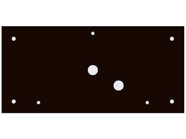 Maxlite | WallMax Beauty Plate For Open Face Wall PackS; 14.5In X 9.50In X 0.08In; Size 1; Bronze; Compatible With 28W And 40W Models | WP-OP-S1PLATE-B