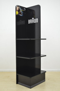 3 Tier Lightweight product FSU
528mm (w) x 393mm (d) x 1600mm (h)
