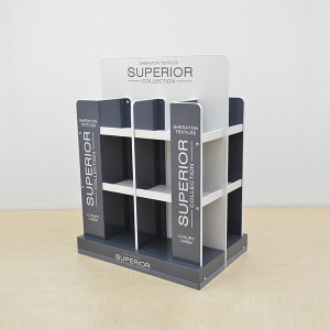 Perfect for stacking & promoting multiple items in a central area.
