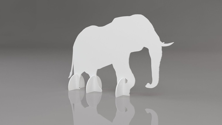 1:3 scale Elephant Standee
412mm (w) x x 1868mm (d) x 1193mm (h)