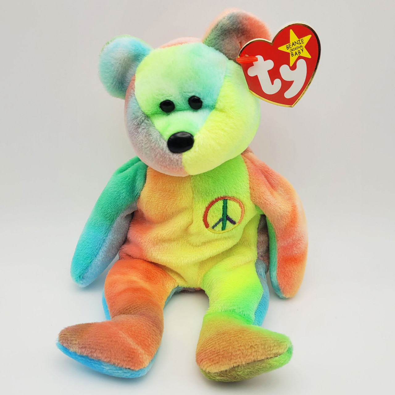 Tush Tag Beanie Baby Peace Bear 1996 Value Peace Beanie Baby