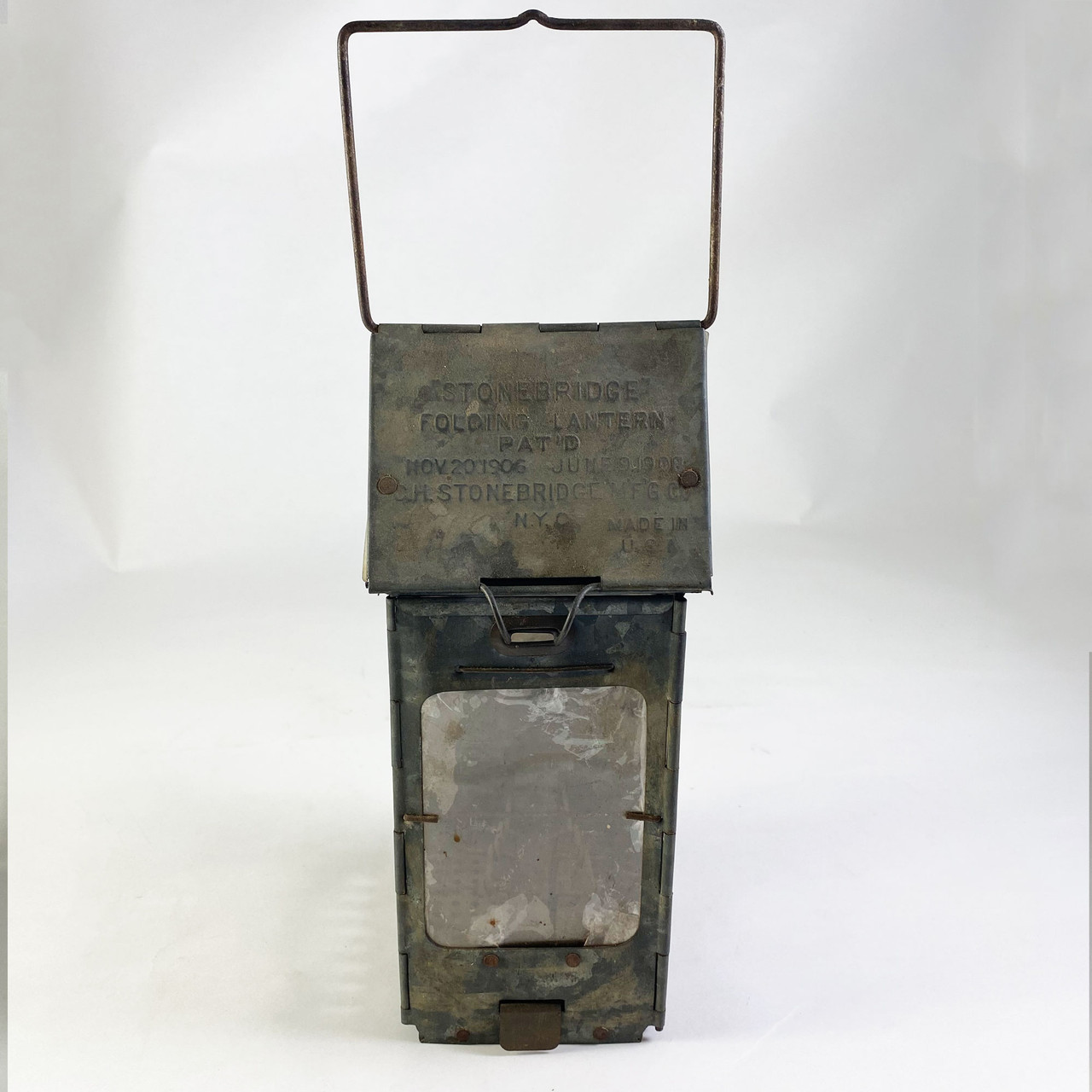 Vintage Stonebridge Folding Candle Lantern -1906-1908
