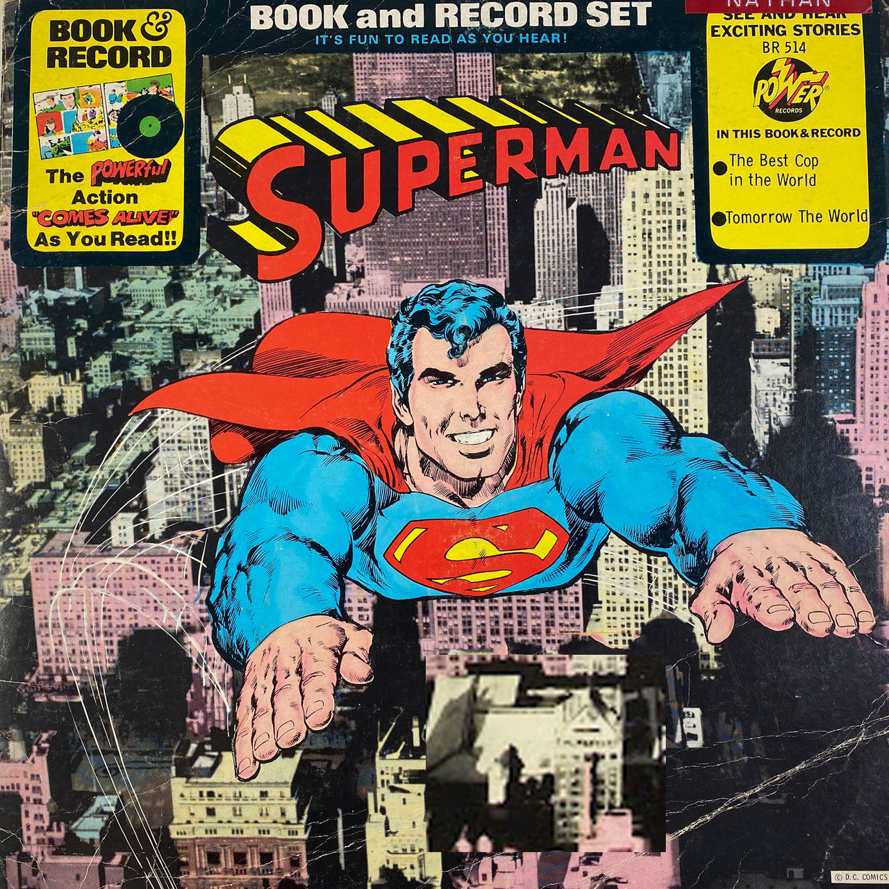 Superman Power Records Book and Record Set from 1976