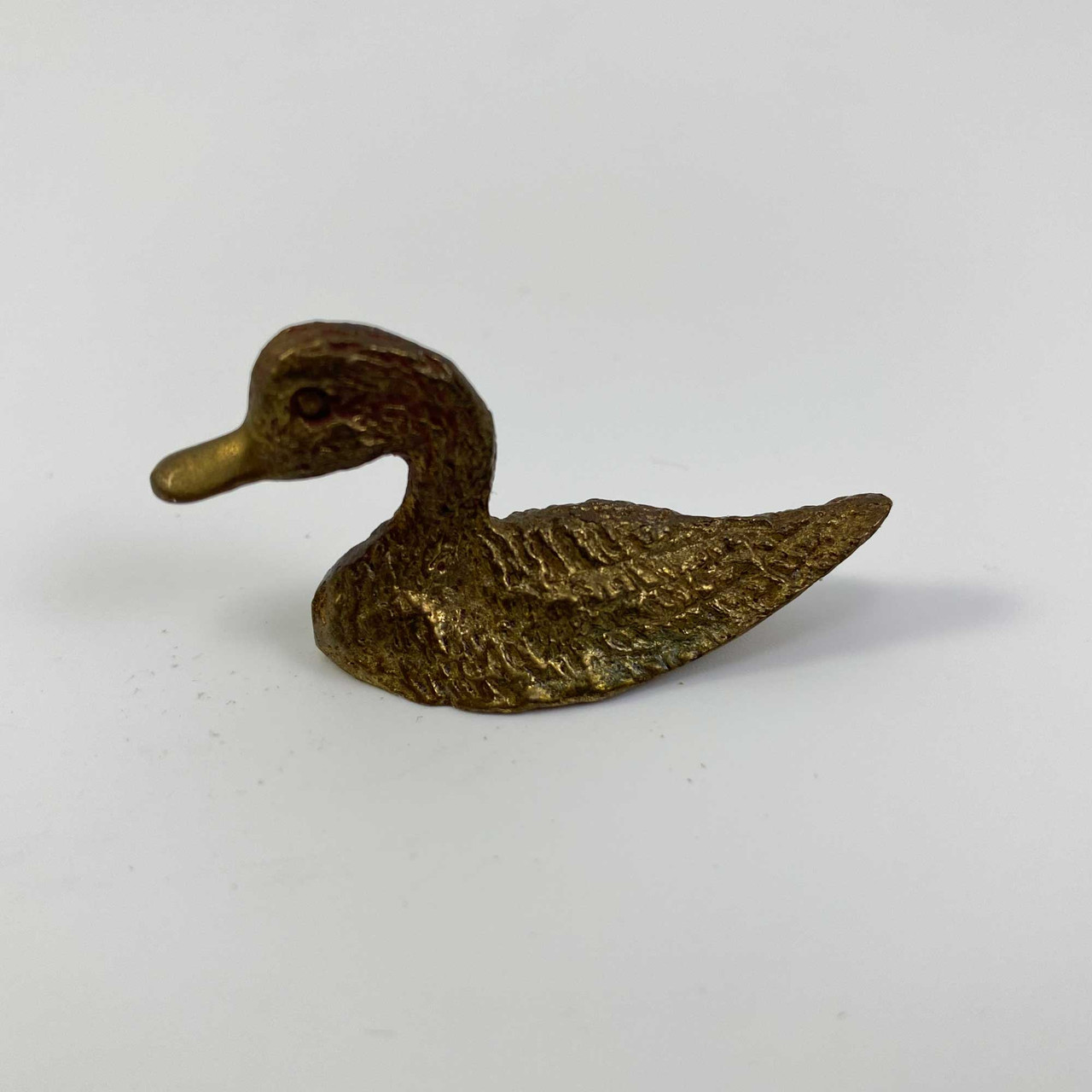 Vintage Heavy Brass Duck Figurine