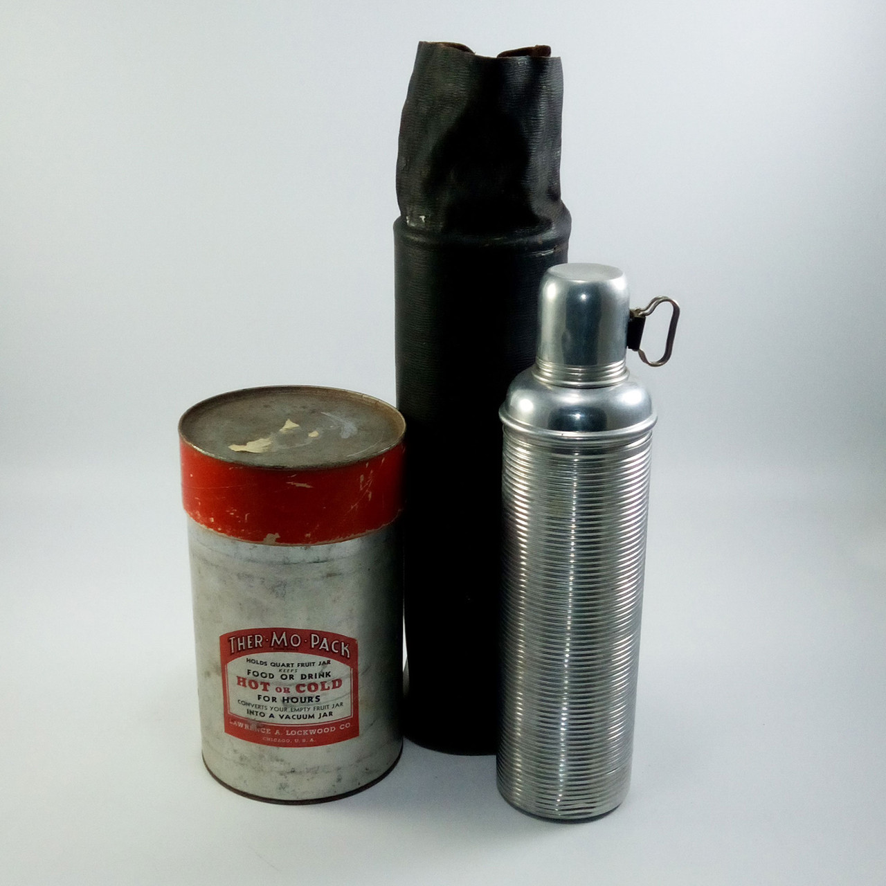 2 Vintage Thermos of 1900- Amstea made in Germany & Ther-MO-Pack
