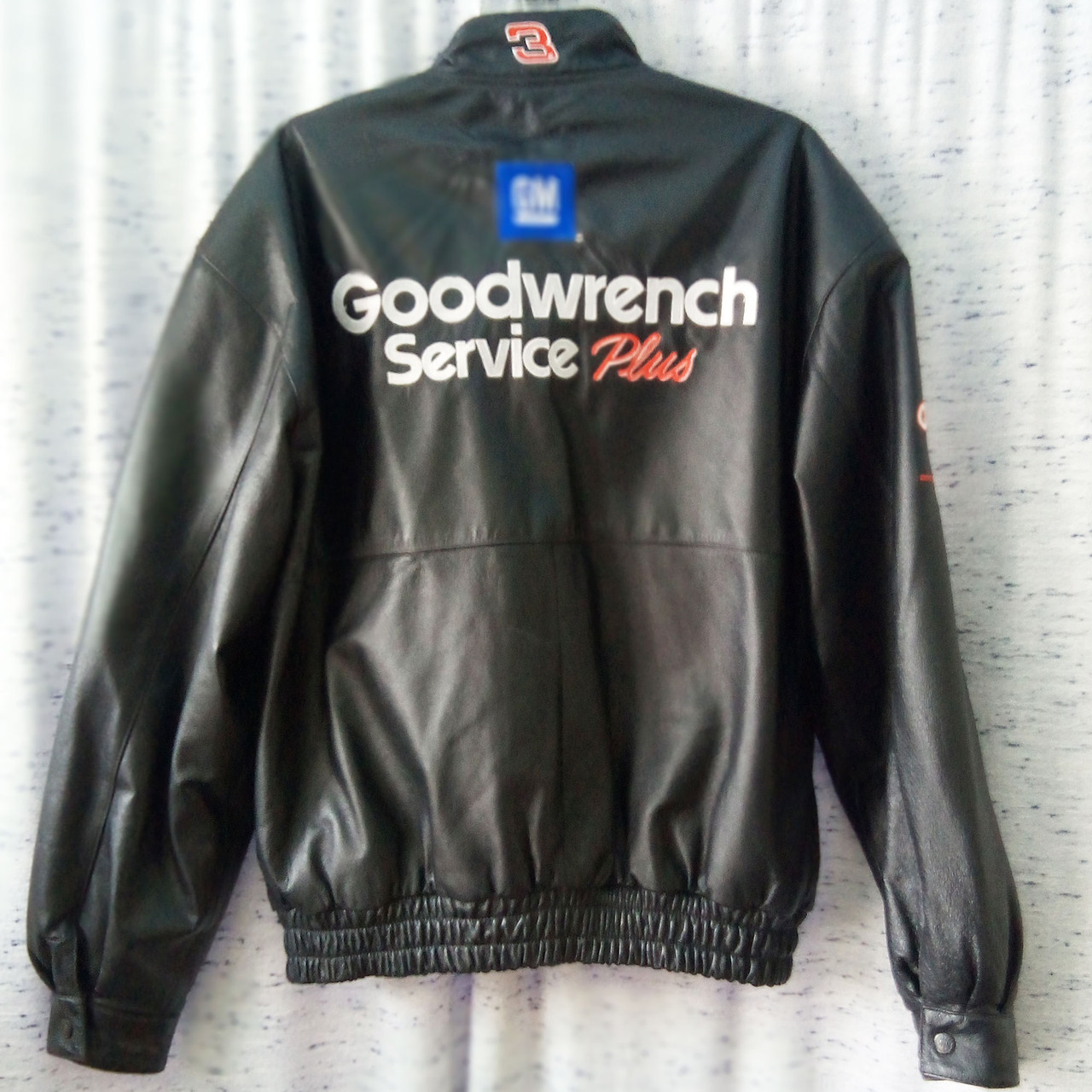 Chase Authentics NASCAR 3 Dale Earnhardt SR Black Leather size L