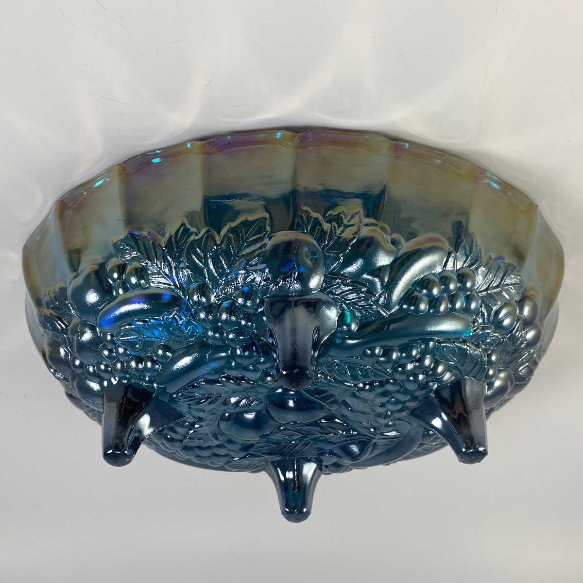 Carnival Glass Oval Bowl
