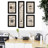 "Kitchen Friendship Collection" in black-grooved frames shown in a lifestyle setting