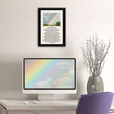 "If You Can See Me Now" (Double Rainbow) in a black grooved frame, shown in a lifestyle setting