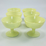 sherbet dishes were a popular choice for serving ice cream, sorbet, or other frozen desserts