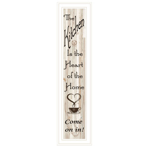 9x33 framed art print: "The Kitchen is the Heart of the Home" 9x33 framed art print: "The Kitchen is the Heart of the Home"