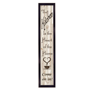 8x32 The Kitchen is the Heart of the Home, framed art print