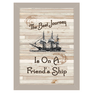 "Friendship Journey" in a sand color frame "Friendship Journey" in a sand color frame