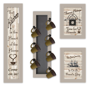 Kitchen Collection 7 in sand colored frames. Kitchen Collection 7 in sand colored frames.