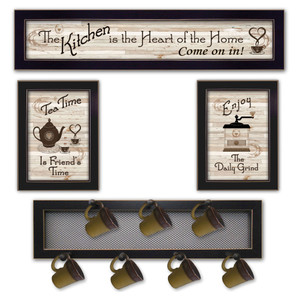 Kitchen Collection 4 in black frames with sanded edges Kitchen Collection 4 in black frames with sanded edges