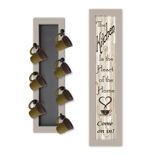 "Come on In" in sand colored frames