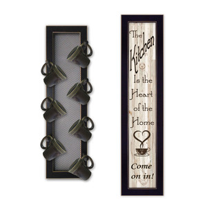 "Come on In" in black frames with sanded edges "Come on In" in black frames with sanded edges