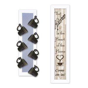 "Come on In" in white frames with sanded edges "Come on In" in white frames with sanded edges