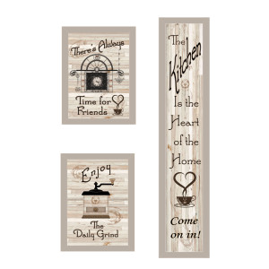 Kitchen Collection 1 in sand-colored frames Kitchen Collection 1 in sand-colored frames