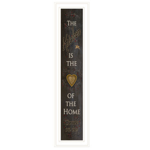 "The Kitchen is the Heart of the Home" 9x33 in a white-grooved frame "The Kitchen is the Heart of the Home" 9x33 in a white-grooved frame