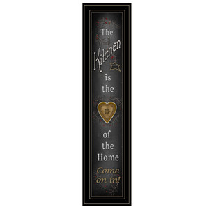 "Chalkboard Kitchen"9x33 in a black-grooved frame "Chalkboard Kitchen"9x33 in a black-grooved frame