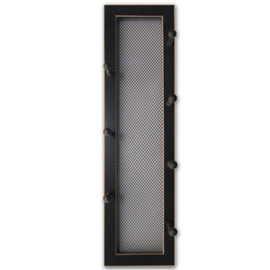 7peg mug rack with a black frame with sanded edges 7peg mug rack with a black frame with sanded edges