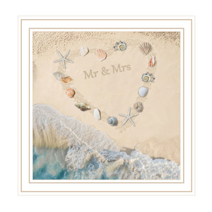 "Marriage is a Beach" in a white grooved frame "Marriage is a Beach" in a white grooved frame